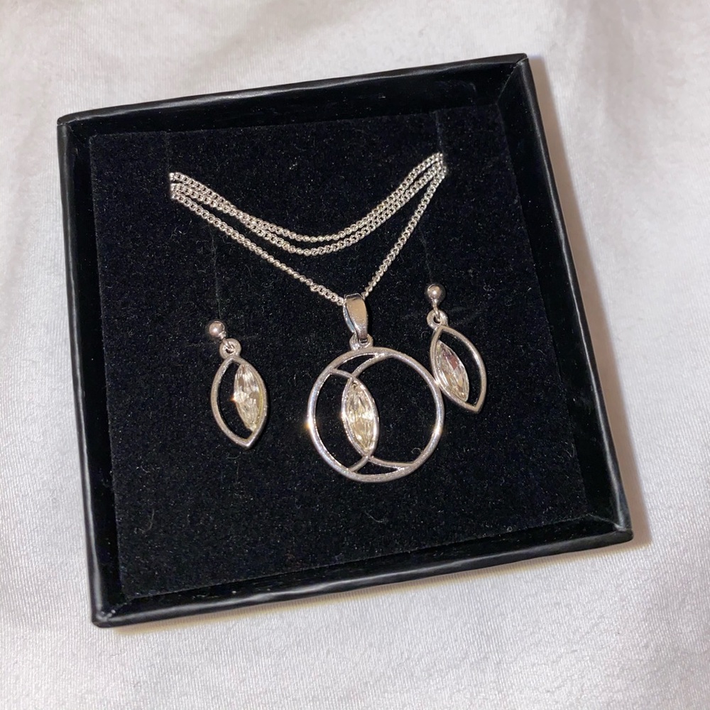 Swarovski Necklace and Earrings